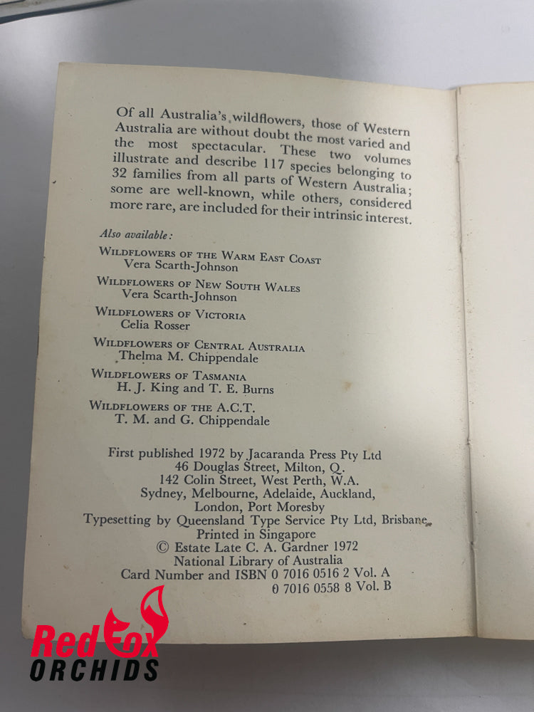 Western Australian Wildflowers Vol A / C.A.Gardner Paperback