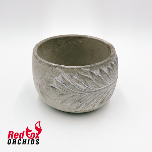 Leaf Cement Pot Small