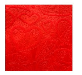Wrapping Nonwoven Hearts 50X70 Red