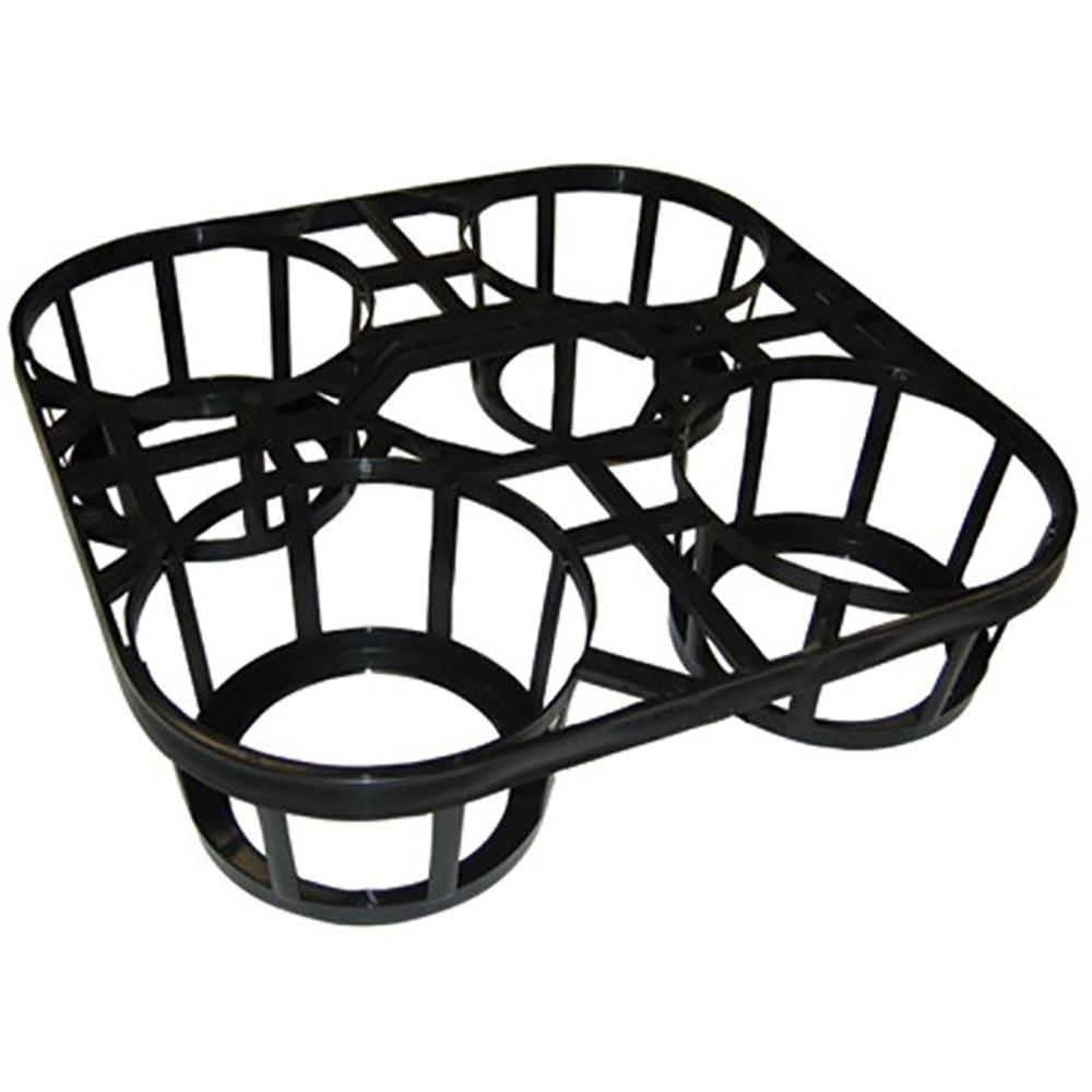 200mm Shuttle Tray (4 Cavity, Black with Handle)