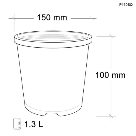 150mm Squat Pot